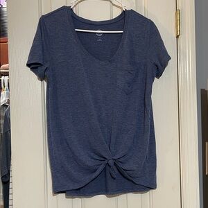 Women's Navy Blue Knot Top